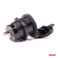 Wodoodporna ładowarka z gniazdami 2x USB 12V 24V MOD-05 - AMIO AMI02855 — zdjęcie 2