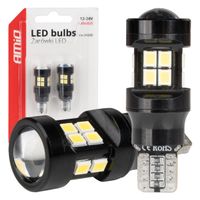Żarówki LED CANBUS T15 W16W 15SMD 2835 White 12V 24V - AMIO AMI04245
