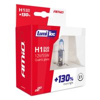 Żarówki halogenowe H1 12V 55W LumiTec LIMITED +130% DUO - AMIO AMI01404 — zdjęcie 5