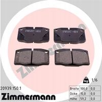 Klocki hamulcowe - ZIMMERMANN 20939.150.1 — zdjęcie 2