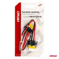 Gniazdo żarówki ceramiczne h8/h11/h16 - AMIO AMI03056 — zdjęcie 3