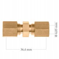Lacznik do rury cu 6,00 mm l-153 - WP WPH5-600-153 — zdjęcie 2