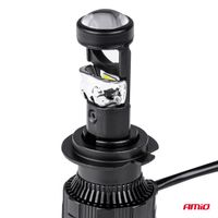 Żarówki samochodowe LED seria PL Lens H7 soczewka 6000K Canbus - AMIO 03668 — zdjęcie 4