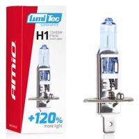 Żarówka halogenowa H1 12V 55W LumiTec Super White +120% - AMIO AMI02135