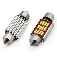 Żarówki LED CANBUS 4014 12SMD Festoon C5W C10W C3W 36mm White 12V 24V - AMIO AMI01289 — zdjęcie 2