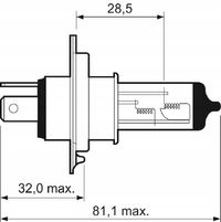 Zarowka h4 +50% light - VALEO 032511