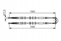 Linka hamulcowa - BOSCH 1 987 482 138