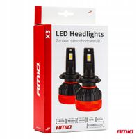 Żarówki samochodowe LED seria X3 H4/H19 6500K Canbus - AMIO AMI02979 — zdjęcie 5