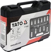 Komplet kluczy do spustu oleju 12cz. - YATO YATYT-0600 — zdjęcie 2