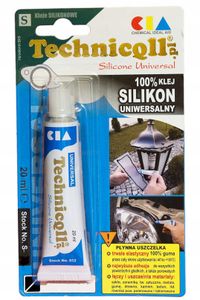 Silikon uniwersalny szary 20ml - TECHNICQLL TCHS-065