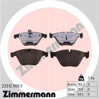 Klocki hamulcowe - ZIMMERMANN 23312.900.1 — zdjęcie 2