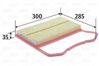 Filtr powietrza panelowy - VALEO 585435 — zdjęcie 2