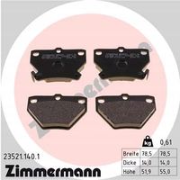 Klocki hamulcowe - ZIMMERMANN 23521.140.1 — zdjęcie 2