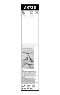 Pióro wycieraczki Aerotwin, komplet - BOSCH 3 397 007 072
