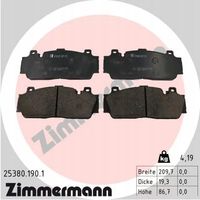Klocki hamulcowe - ZIMMERMANN 25380.190.1 — zdjęcie 2