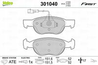 Klocki hamulcowe First - VALEO 301040 — zdjęcie 2