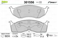 Klocki hamulcowe First - VALEO 301556 — zdjęcie 2