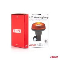 Lampa ostrzegawcza błyskowa mini kogut 18 LED R65 R10 12V 24V W21p - AMIO AMI02922 — zdjęcie 5