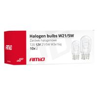 Żarówki halogenowe T20 W21/5W W3x16d 10 szt. - AMIO AMI02552 — zdjęcie 3