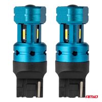 Żarówki LED CANBUS T20 7440 W21W 4SMD 1860 White 12V 24V - AMIO AMI04254 — zdjęcie 2