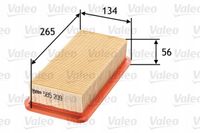 Filtr powietrza panelowy - VALEO 585209 — zdjęcie 2