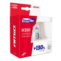 Żarówki halogenowe H3 12V 55W LumiTec LIMITED +130% DUO - AMIO AMI02102 — zdjęcie 5