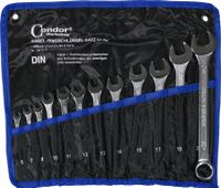 Klucze płasko oczk. 6-22 mm, 12szt. - CONDOR C.35-12T — zdjęcie 2