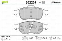 Klocki hamulcowe First - VALEO 302207 — zdjęcie 2
