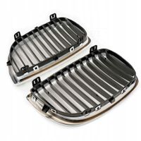 Grill bmw pojedyncza listwa, chrom, bmw 1 e81/e87 - SKV ESEN 66SKV004 — zdjęcie 4