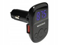 Transmiter fm wayme 12/24v usb qc3.0 - CARMOTION CRM63017 — zdjęcie 2