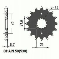 Zębatka przednia - SUNSTAR SUNF511-17