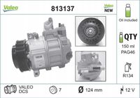 Sprężarka klimatyzacji mb c-klasa - VALEO 813137 — zdjęcie 2