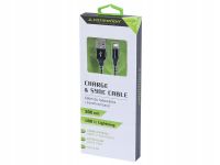 Kabel usb-lightning 3m mikrofibra - CARMOTION CRM86552 — zdjęcie 2