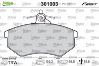Klocki hamulcowe First - VALEO 301003 — zdjęcie 2