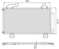 Skraplacz klimatyzacji - VALEO VAL814417