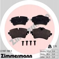 Klocki hamulcowe - ZIMMERMANN 22187.180.1