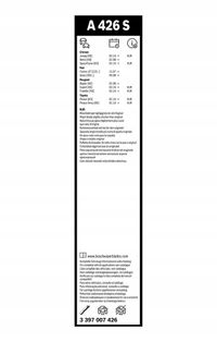 Pióro wycieraczki Aerotwin, komplet - BOSCH 3 397 007 426 — zdjęcie 5