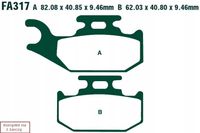 Klocki hamulcowe. moto. can am commander max 1000 - xt… - EBC Brakes FA317R — zdjęcie 2