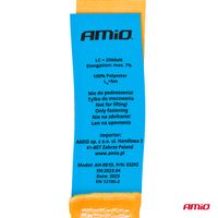Pas transportowy z klamrą samozaciskową 5m x 25mm - AMIO AMI03292 — zdjęcie 4