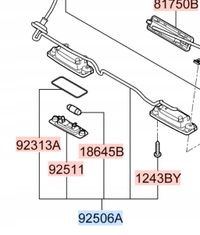 Lampa oświetlenia tablicy rej. - OE 925011H000