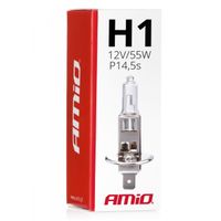 Żarówka halogenowa H1 12V 55W filtr UV (E8) - AMIO AMI01484 — zdjęcie 3