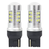 Zarówki LED CANBUS 3030 24SMD T20 7440 W21W White 12V 24V - AMIO AMI01173