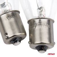 Żarówki halogenowe P21W BA15s 12V 2szt. blister - AMIO AMI03351 — zdjęcie 3