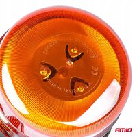 Lampa ostrzegawcza błyskowa kogut 39 LED magnes R65 R10 12V 24V WAR11M - AMIO AMI01500 — zdjęcie 2