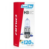 Żarówka halogenowa H3 12V 55W LumiTec Super White +120% - AMIO AMI02136 — zdjęcie 3