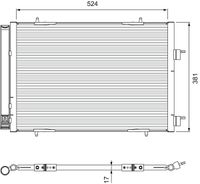 Skraplacz klimatyzacji - VALEO VAL814406