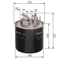 Filtr przewodu paliwowego - BOSCH 0 450 906 458 — zdjęcie 2