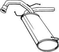 Tłumik układu wydechowego tył - BOSAL BOS148-171