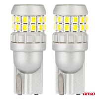 Żarówki LED CANBUS T10 W5W 30SMD 2016 White 12V 24V - AMIO AMI04233 — zdjęcie 2