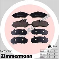 Klocki hamulcowe - ZIMMERMANN 24595.185.1 — zdjęcie 2